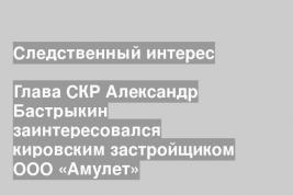 Глава СКР Александр Бастрыкин заинтересовался кировским застройщиком ООО «Амулет»