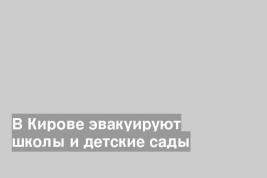 В Кирове эвакуируют школы и детские сады
