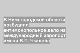 В Нижегородской области возбудили антимонопольное дело на международный аэропорт имени В.П. Чкалова