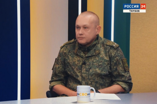 Командир БАРС «Тамбов» Пометельников рассказал о службе в отряде (фото: кадр трансляции/tambov.gov.ru)