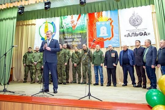 Павел Плотников принял участие в церемонии отправки гуманитарного конвоя из Мичуринского округа в зону СВО (Фото: паблик "Тамбовская Глубинка" село Глазок)