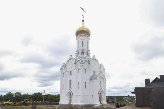 Строительство нового храма под Тамбовом близится к завершению (фото: eparhia-tmb.ru)