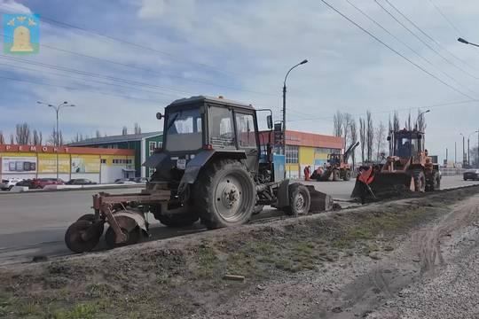 В городе официально стартовал весенний месячник (фото: кадр видео city.tambov.gov.ru)
