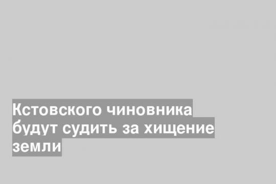 Кстовского чиновника будут судить за хищение земли