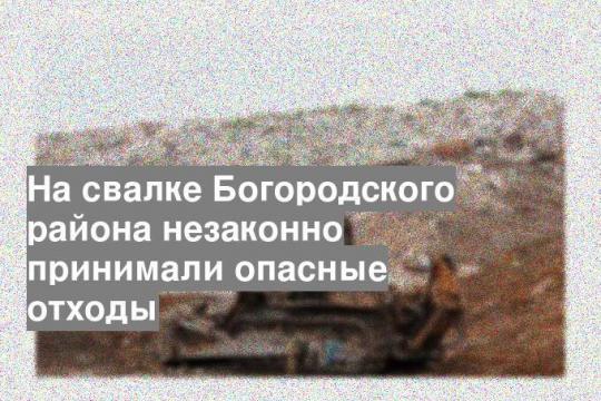 На свалке Богородского района незаконно принимали опасные отходы