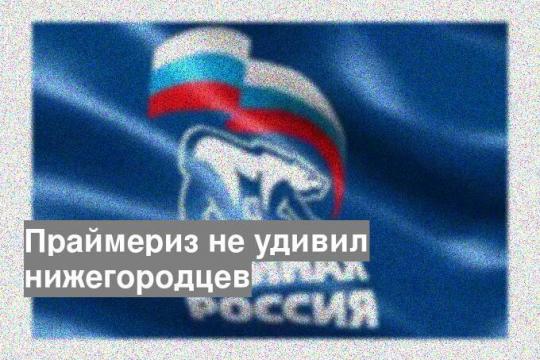 Праймериз не удивил нижегородцев