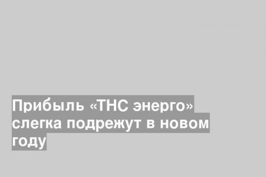 Прибыль «ТНС энерго» слегка подрежут в новом году