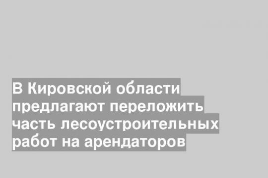 В Кировской области предлагают переложить часть лесоустроительных работ на арендаторов