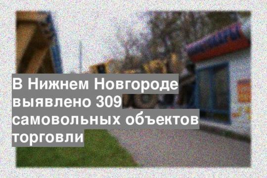 В Нижнем Новгороде выявлено 309 самовольных объектов торговли